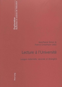 Jean-Pascal Simon - Lecture à l'Université.