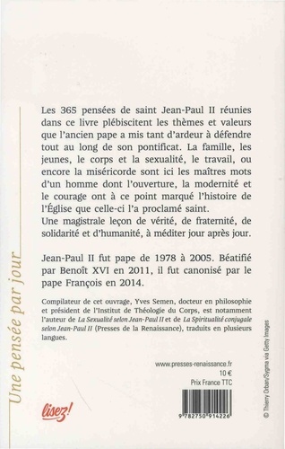 Une année avec Saint Jean-Paul II. Un jour, une pensée