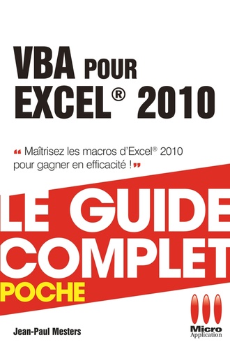 VBA pour Excel  Edition 2010