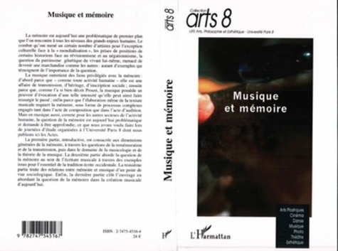 Jean-Paul Olive et Suzanne Kogler - Musique et mémoire - Actes des journées d'études, Université Paris 8, 29-30 novembre 2001.