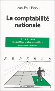 Jean-Paul Piriou - La comptabilité nationale.