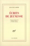 Jean-Paul Sartre - Ecrits de jeunesse.