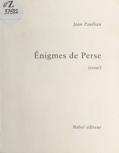 Enigmes de Perse