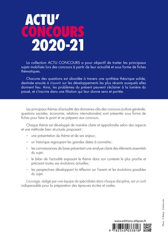 Actu' concours. Thèmes essentiels d'actualité  Edition 2020-2021