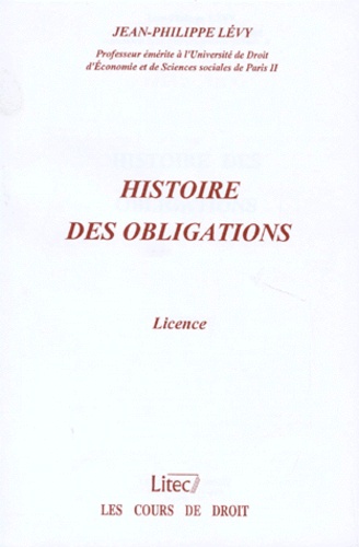 Jean-Philippe Lévy - Histoire des obligations - Licence.