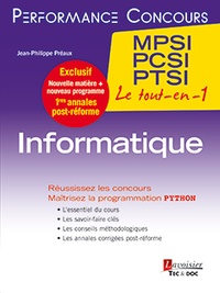 Jean-Philippe Preaux - Informatique 1re année MPSI, PCSI, PTSI.