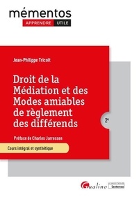 Jean-Philippe Tricoit - Droit de la médiation et des modes amiables de règlement des différends.