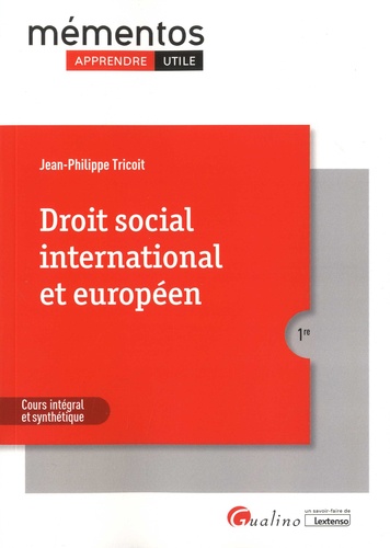 Droit social international et européen