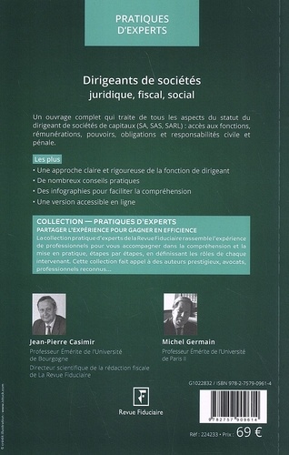 Dirigeants de sociétés. Juridique, fiscal, social  Edition 2022-2023