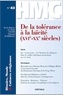 Jean-Pierre Chantin - Histoire, Monde et Cultures religieuses N° 43, octobre 2017 : De la tolérance à la laïcité (XVIe-XXe siècles).