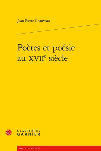 Poètes et poésie au XVIIe siècle