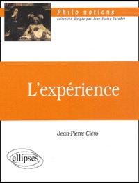 Jean-Pierre Cléro - L'expérience.