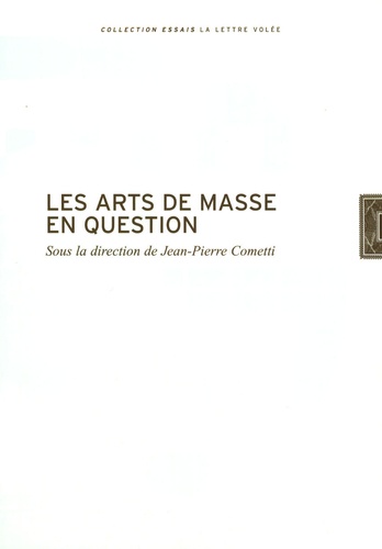 Jean-Pierre Cometti et Marjorie Caveribère - Les arts de masse en question - Journées philosophiques de Vouillé.