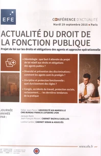 Actualité du droit de la fonction publique