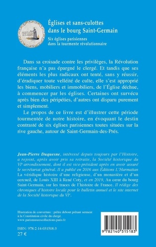 Églises et sans-culottes dans le bourg Saint-Germain. Six églises parisiennes dans la tourmente révolutionnaire