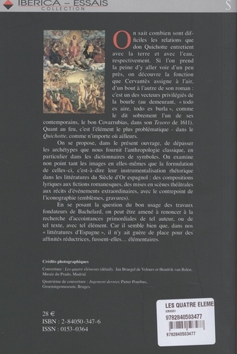 Les quatre éléments dans les littératures d'Espagne (XVIe et XVIIe siècles)