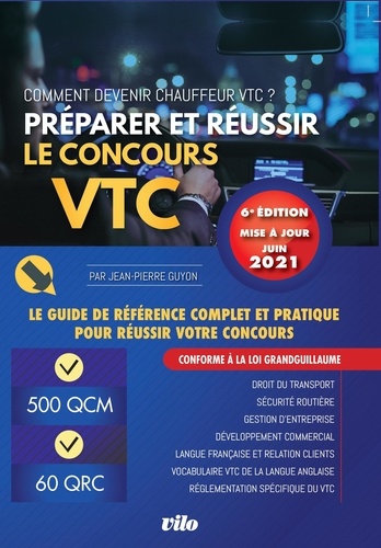 Préparer et réussir le concours VTC  Edition 2021