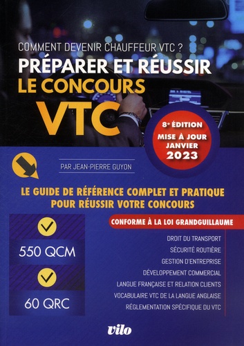 Préparer et réussir le concours VTC. Comment devenir chauffeur VTC ?  Edition 2023