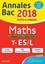 Maths Obligatoire + Spécialité Tles ES/L. Sujets et corrigés  Edition 2018