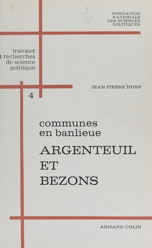 Communes en banlieue : Argenteuil et Bezons