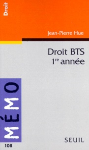 Jean-Pierre Hue - Droit - BTS 1re année.
