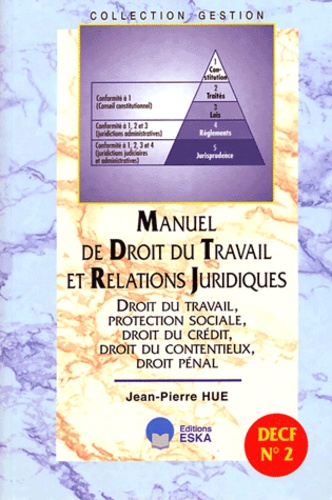 Jean-Pierre Hue - Manuel de droit du travail et relations juridiques - DECF N° 2.