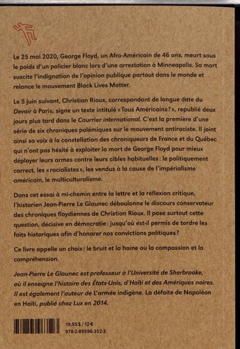 Une arme blanche. La mort de George Floyd et les usages de l'histoire dans les discours néoconservateur