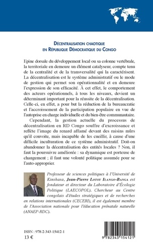 Décentralisation chaotique en République démocratique du Congo