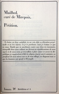 Jean-pierre Mailhol - Pétition - au Comité de Sûreté générale de la Convention nationale ou aux juges donnés aux détenus du département de l’Ariège.