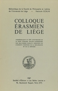Jean-Pierre Massaut - Colloque érasmien de Liège - commémoration du 450e anniversaire de la mort d'Érasme.