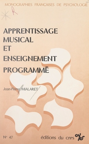 Apprentissage musical et enseignement programmé