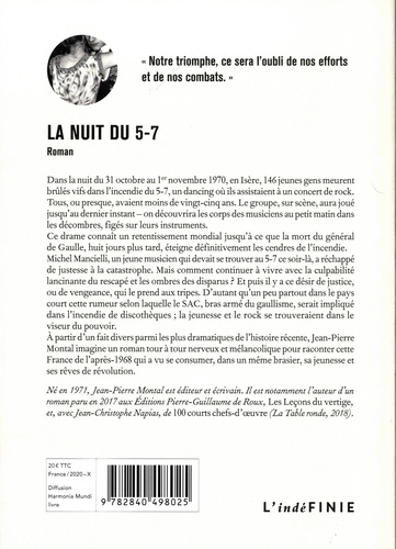 La Nuit du 5-7 de Jean-Pierre Montal - Grand Format - Livre - Decitre