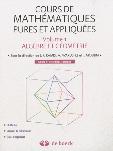 Cours de mathématiques pures et appliquées -... - Jean-Pierre Ramis ...