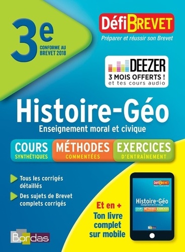 Jean-Pierre Rocher - Histoire Géographie Enseignement moral et civique Brevet 3e.