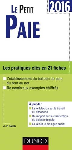 Jean-Pierre Taïeb - Le petit paie - Les pratiques clés en 21 fiches.