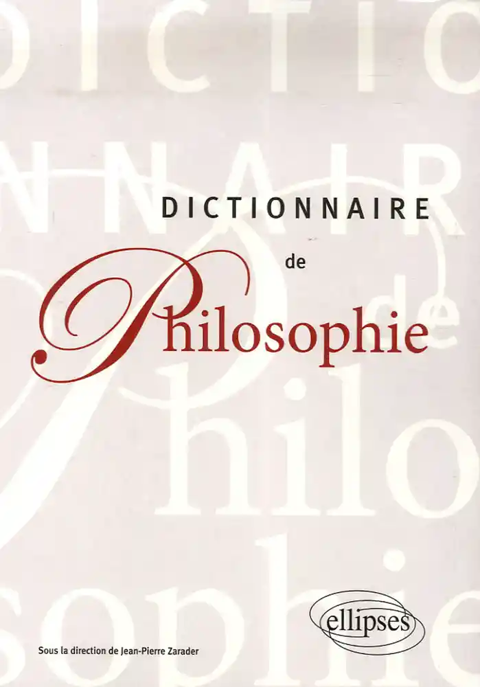 couverture de : Dictionnaire de philosophie