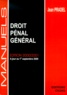 Jean Pradel - Droit Penal General. Edition 2000-2001 A Jour Au 1er Septembre 2000.