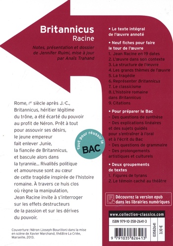 Britannicus de Jean Racine - Poche - Livre - Decitre