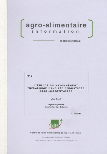 Jean Raux - L'emploi du rayonnement infrarouge dans les industries agro-alimentaires.