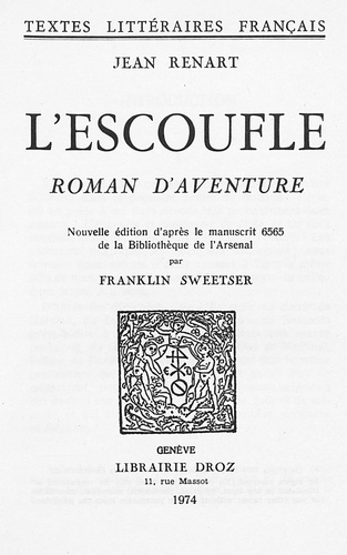 L'Escoufle. Roman d’aventures