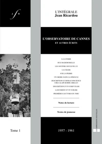L'intégrale Jean Ricardou