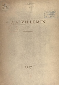 Jean Rieux - J.-A. Villemin, 1827-1892.