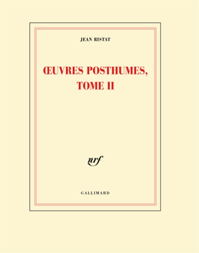 Oeuvres posthumes, Tome II