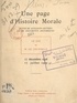 Jean Rivain - Une page d'histoire morale, suivie de quelques lettres et de documents historiques - Le cas de M. de Courville, 17 décembre 1928 - 17 juillet 1929.