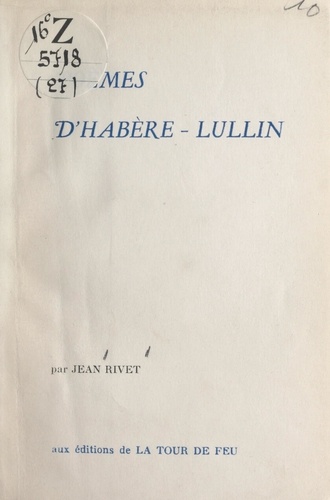Poèmes d'Habère-Lullin