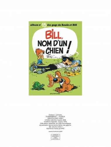 Boule et Bill Tome 20 Bill, nom d'un chien !