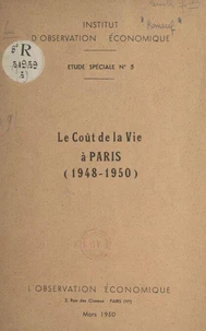 Le coût de la vie à Paris, 1948-1950
