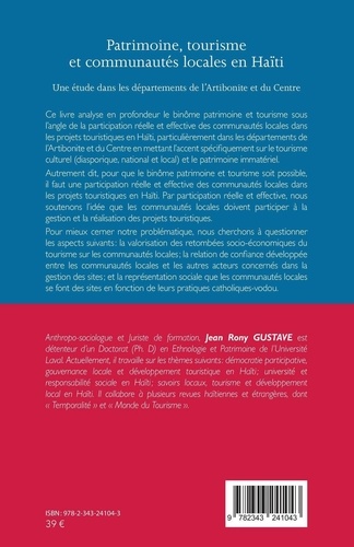 Patrimoine, tourisme et communautés locales en Haïti. Une étude dans les départements de l'Artibonite et du Centre