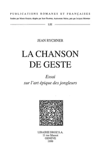La chanson de geste