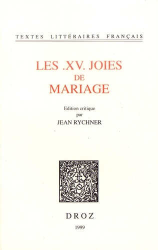 Les XV joies de mariage